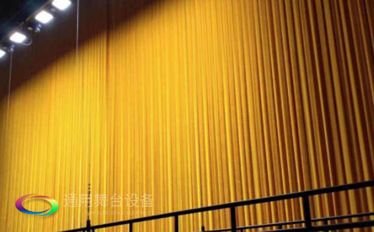 舞臺幕、舞臺阻燃幕布B1級阻燃金絲絨密絲絨大幕側幕電動對開幕軌道